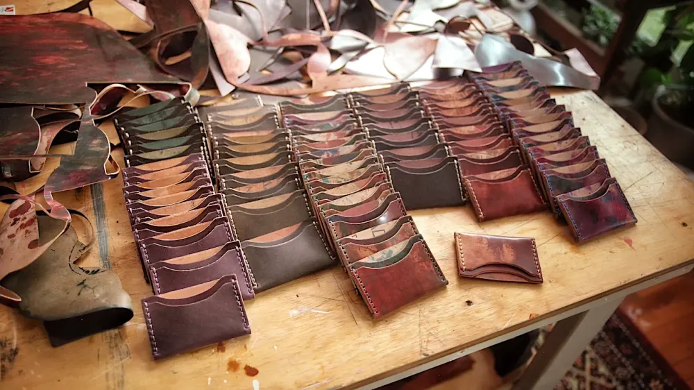Corter's Sweet 16th Edition Shell Cordovan 3 Pocket Wallet from Corter Leather