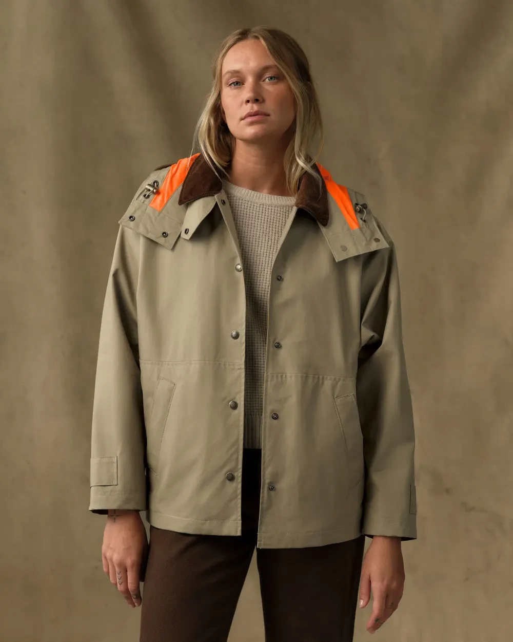 Women's Harbor Front Waxed Jacket - Marsh Tan from Filson (Made in USA Heritage Collection)