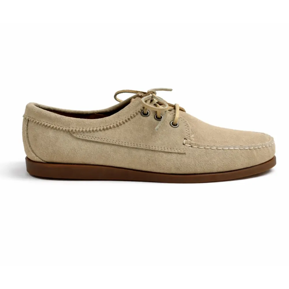 Men’s Blucher Shoe: Milkshake Suede from Quoddy