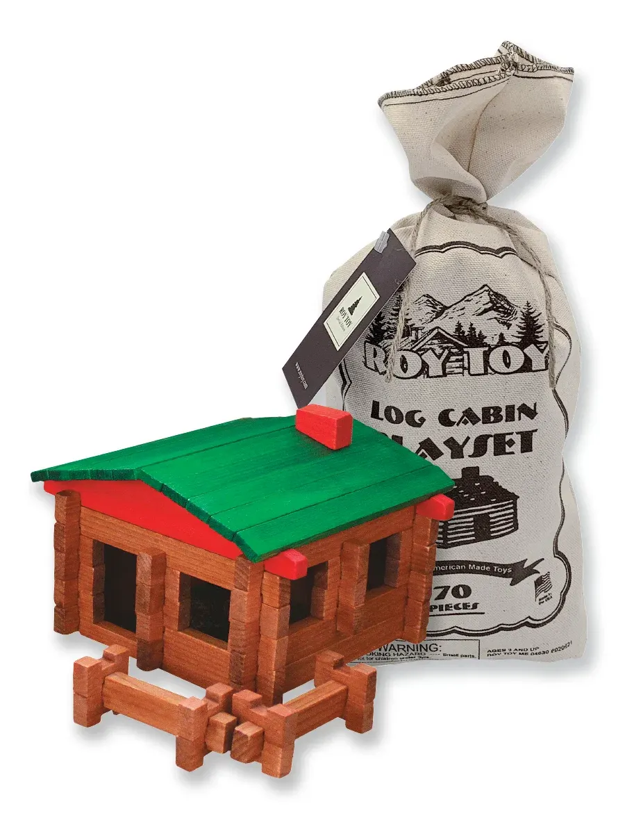 Roy Toy Log Cabin Canvas Bag from Roy Toy