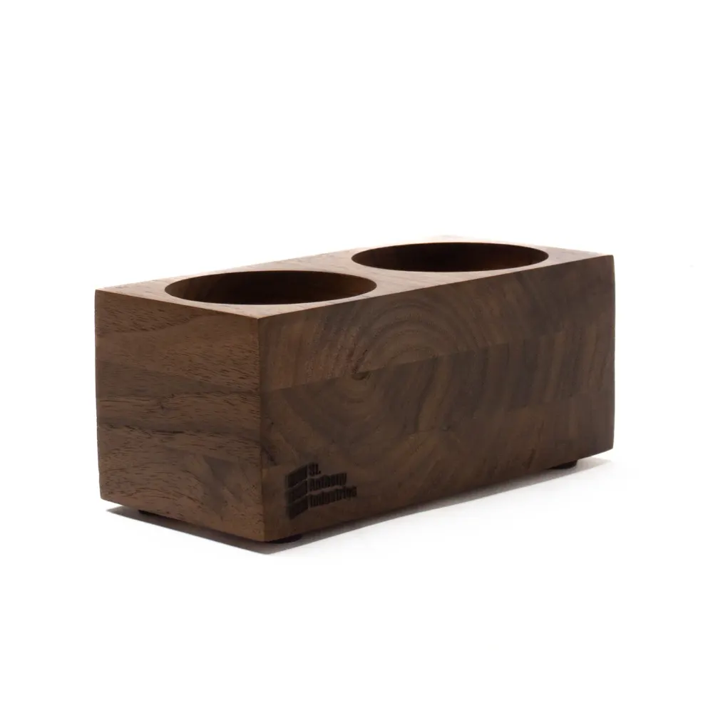 The Mini Bloc Espresso Tamp Station from Saint Anthony Industries