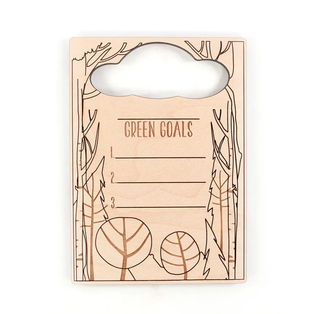 green goals board from Smiling Tree Toys