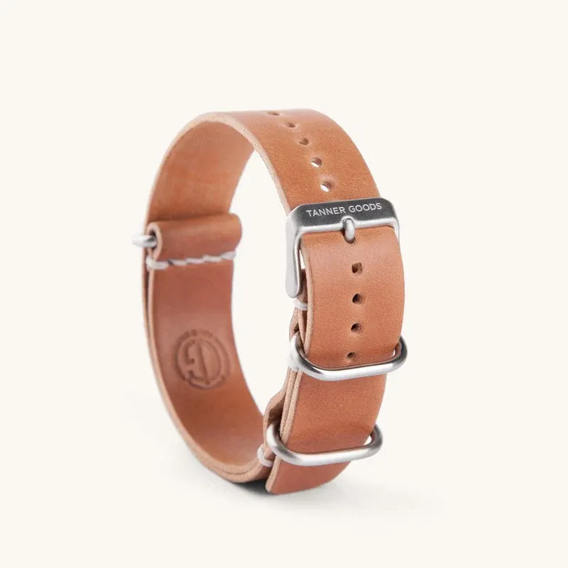 Cordovan Nato Watch Strap - Natural from Tanner Goods