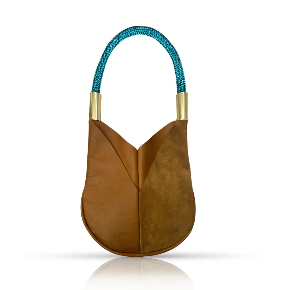 Original Wildwood Bag // Small in Beach Nut Leather from Wildwood Oyster Co.