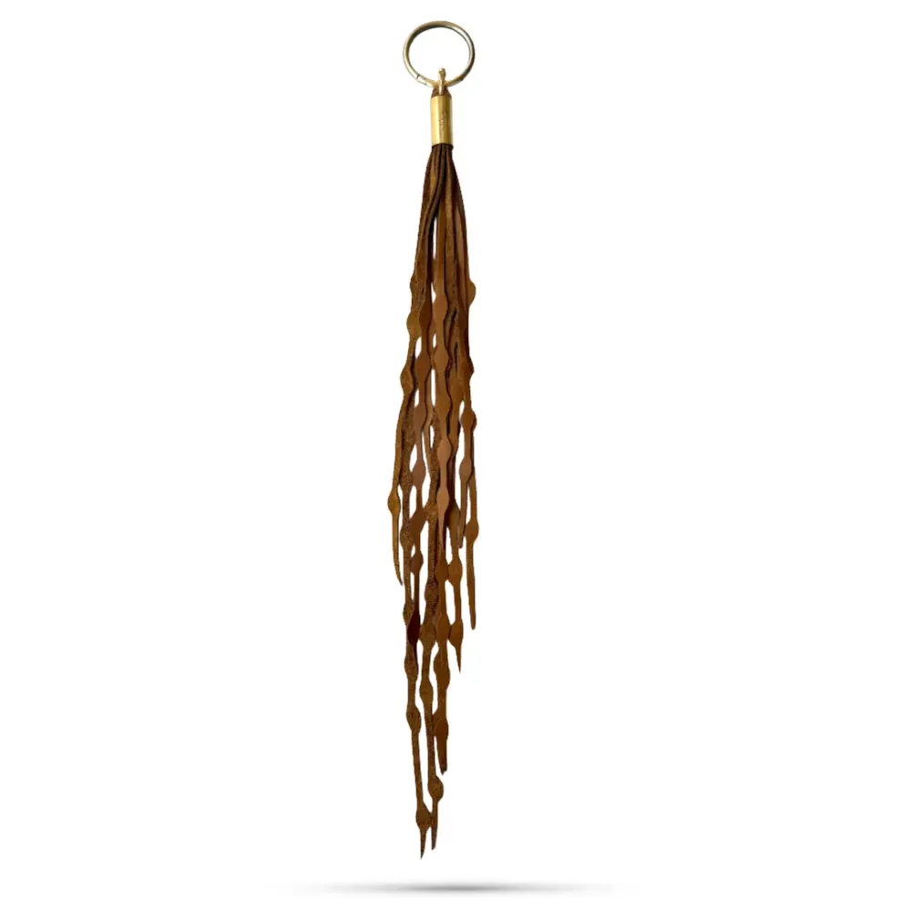 Beach Nut Leather Dramatic Seaweed Tassel from Wildwood Oyster Co.
