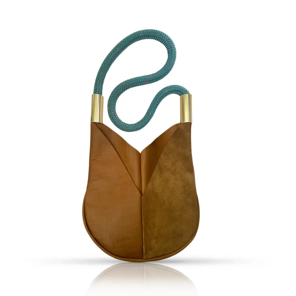 Original Wildwood Bag // Small Crossbody in Beach Nut Leather from Wildwood Oyster Co.
