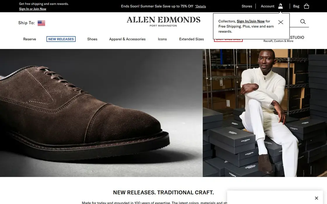 Allen Edmonds website