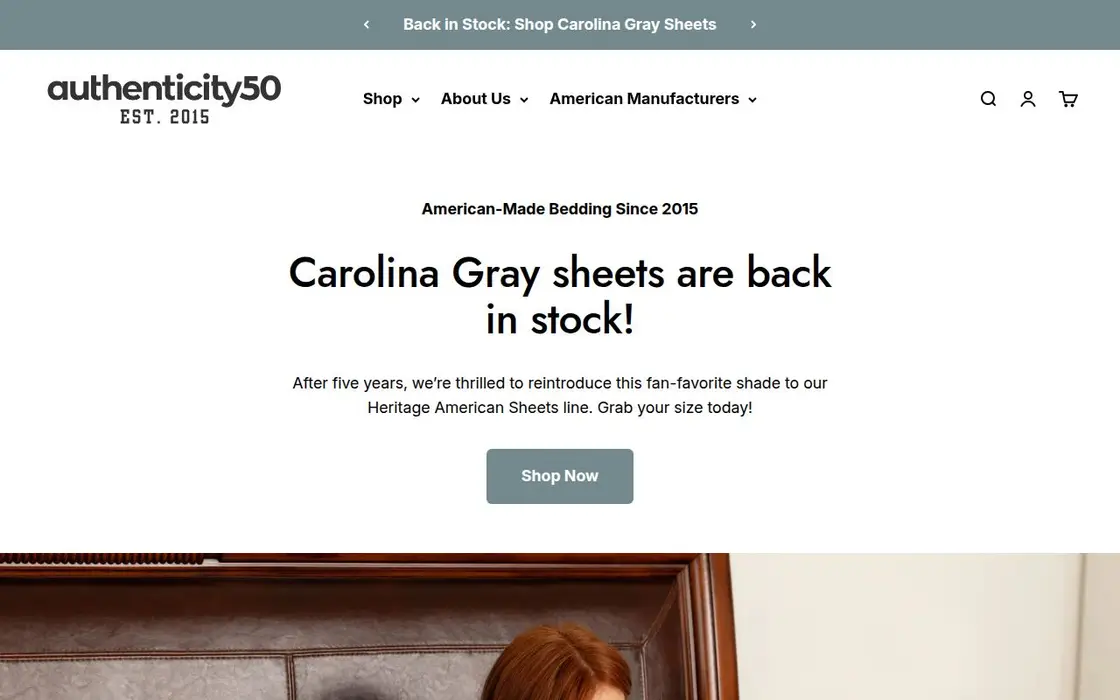 Authenticity50 website