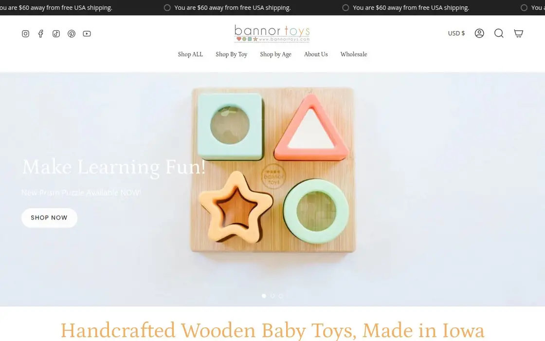 Bannor Toys website