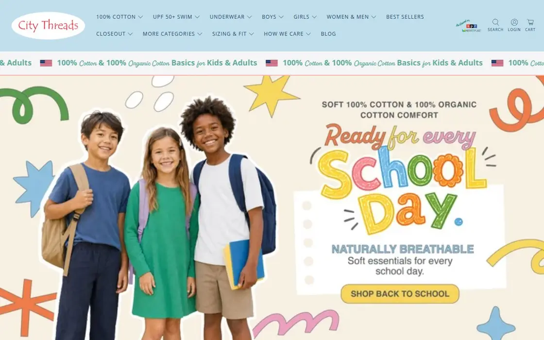 City Threads website