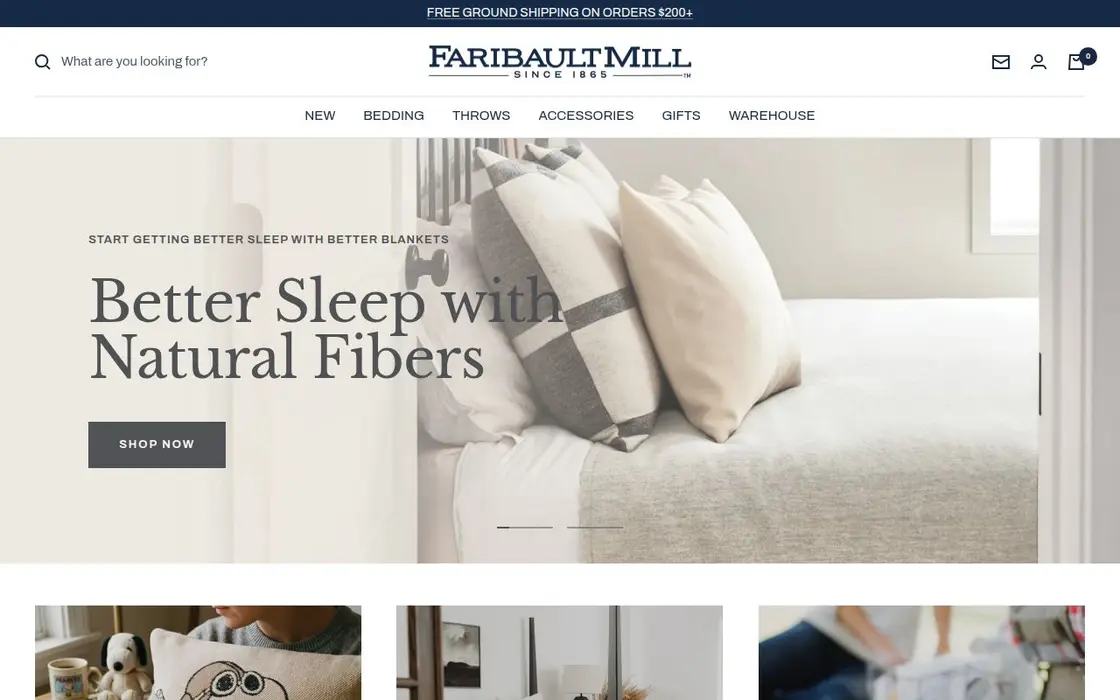 Faribault Mill website