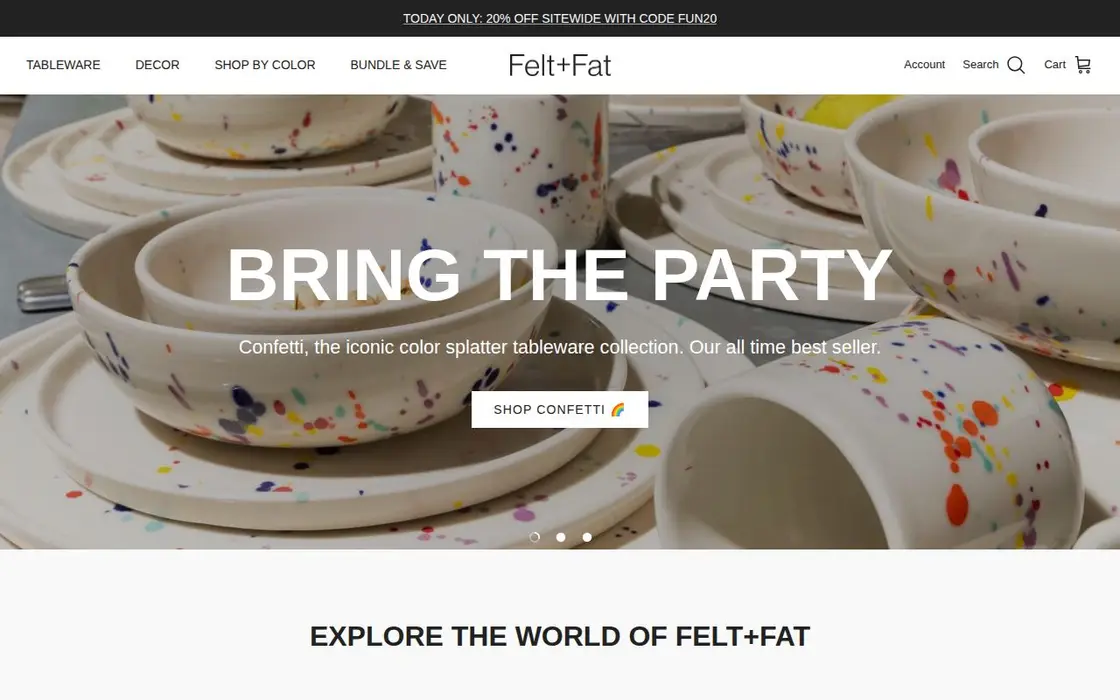 Felt+Fat website