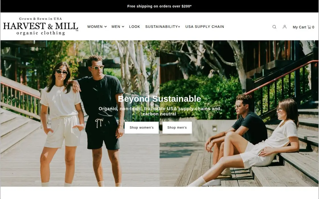 Harvest & Mill website