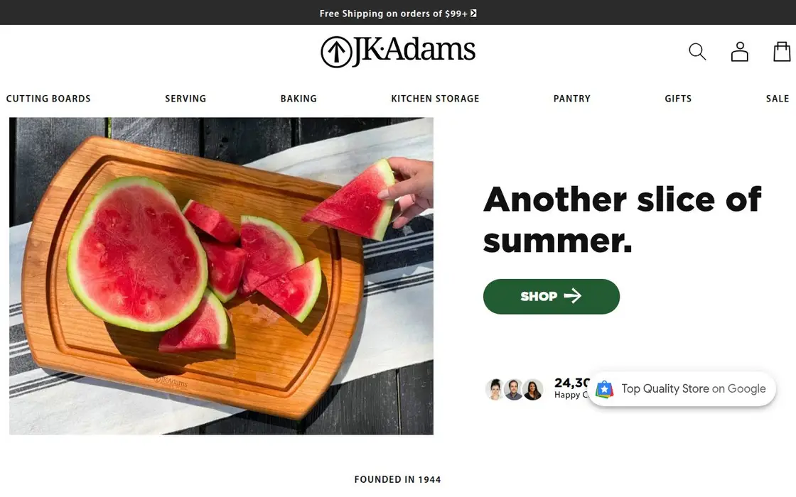 JK Adams website