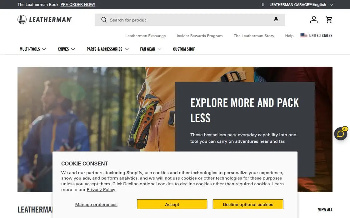 Leatherman website