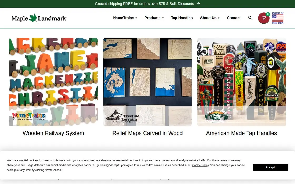 Maple Landmark website