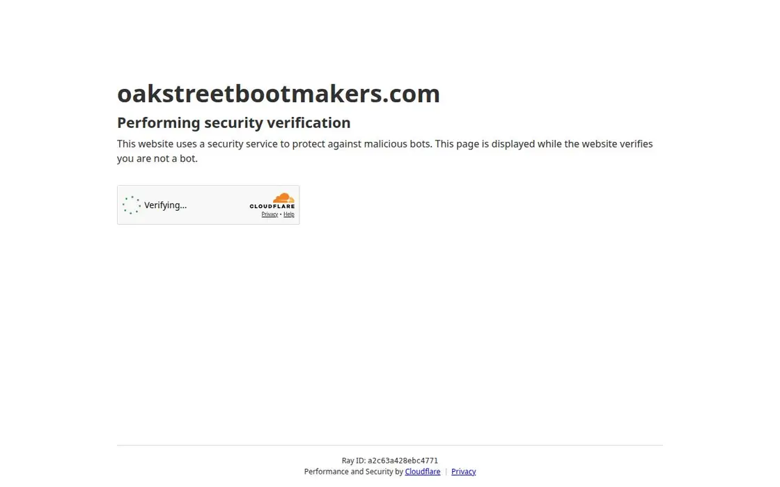 Oak Street Bootmakers website