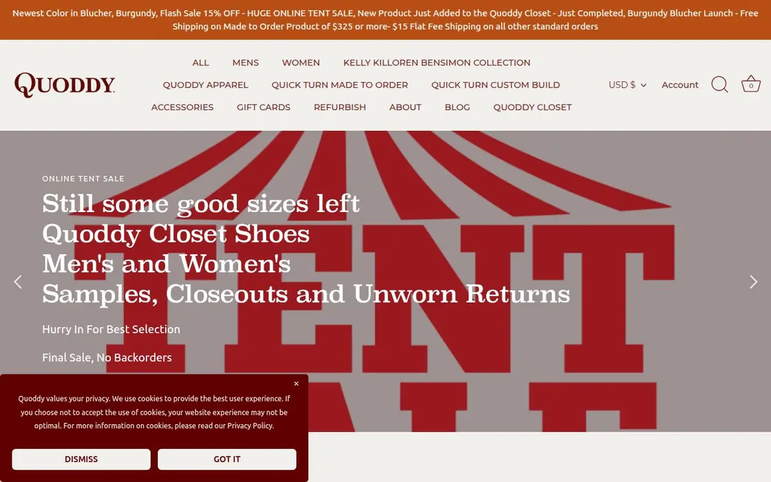 Quoddy website