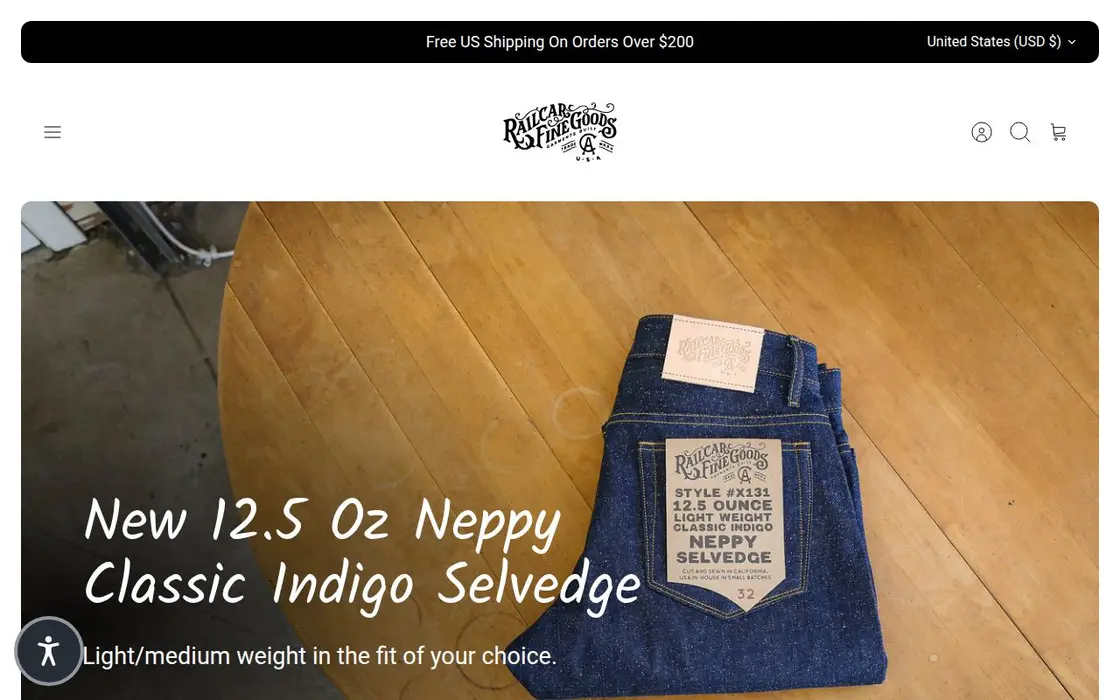 Railcar Fine Goods website
