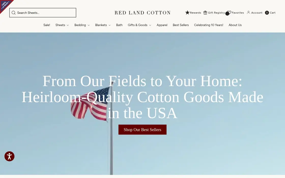 Red Land Cotton website