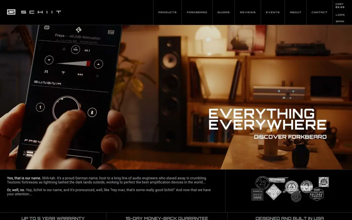 Schiit Audio website