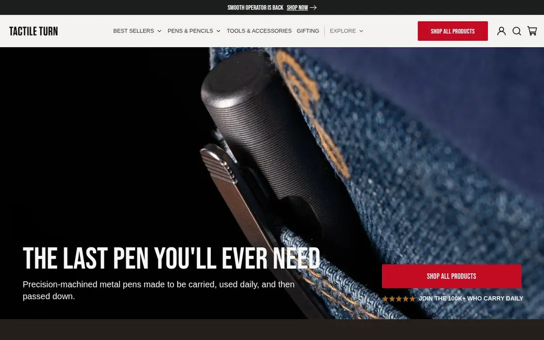 Tactile Turn website