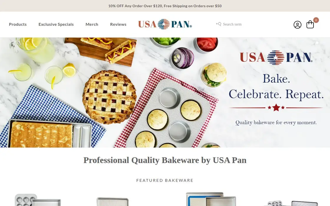 USA Pan website