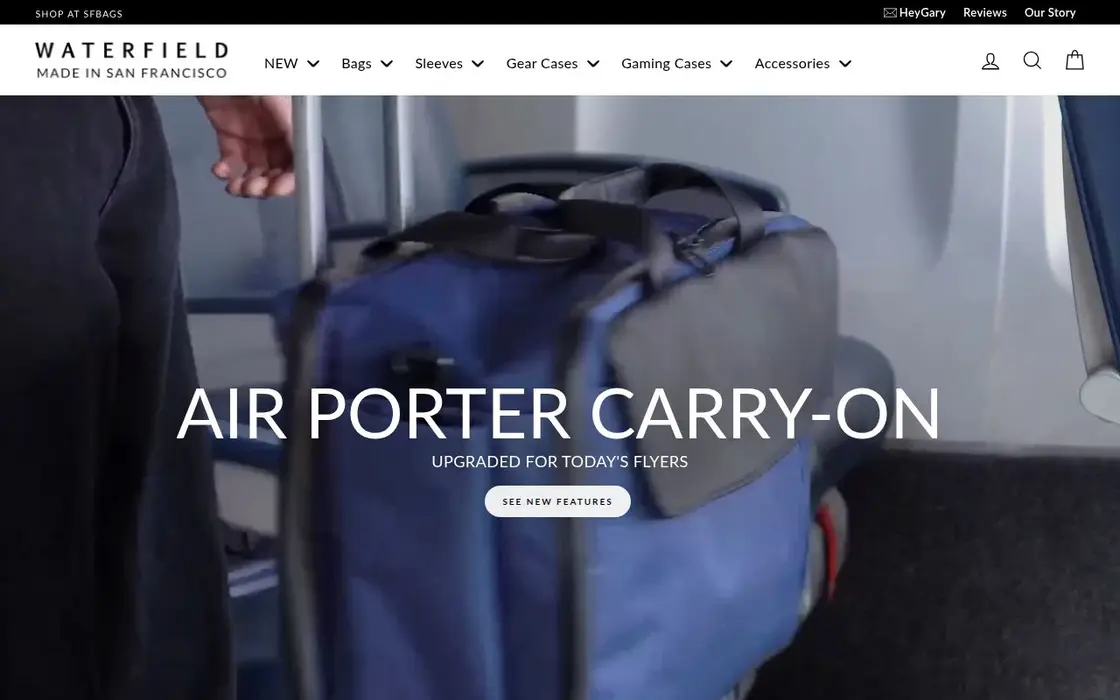 WaterField Designs website